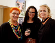 <div style="text-align: center">Mit Gastgeberin Andrea Reymaier <br>und Marianne Varga</div>